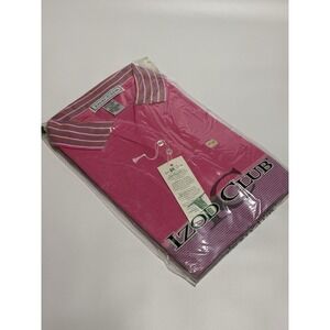 Vintage 90s IZOD Club Women's L Stripe Polo Shirt Preppy Golf Tennis Pickleball‎